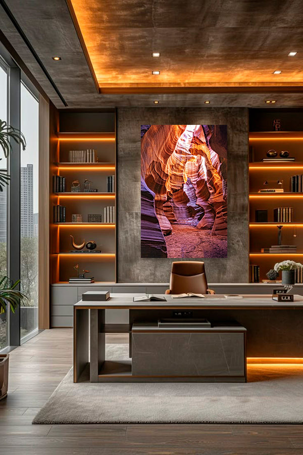 "Whispers of Light: The Serpentine Beauty of Antelope Canyon"